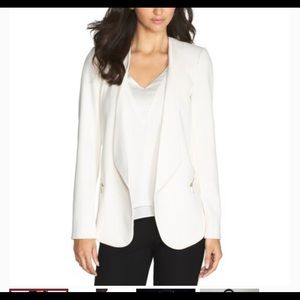 White Drape Blazer